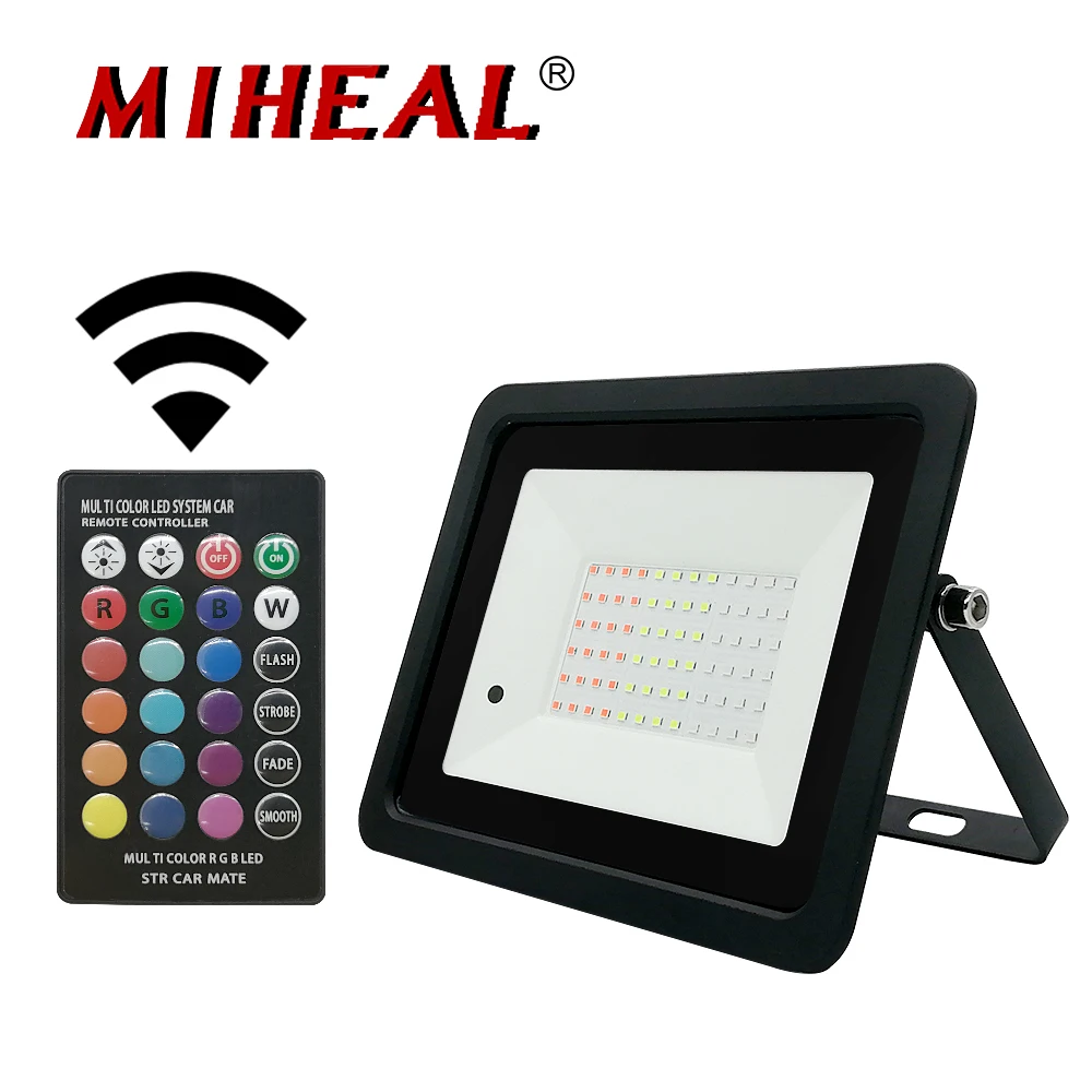 20 Вт 30 50 100 RGB светодиодный прожсветильник Тор COB внешний прожектор 110 В/220 В