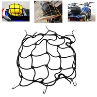 convenient motorcycle net foldable stable bungee cargo net 30cm x 30cm black luggage mesh for scooter bungee mesh