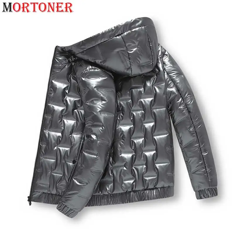 С серебряным покрытием металлик в уличном стиле для мальчиков зимняя куртка с
