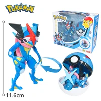 new pokemon greninja toy set pocket monster pikachu charmander mewtwo lucario scroll action figure anime model childrens toys