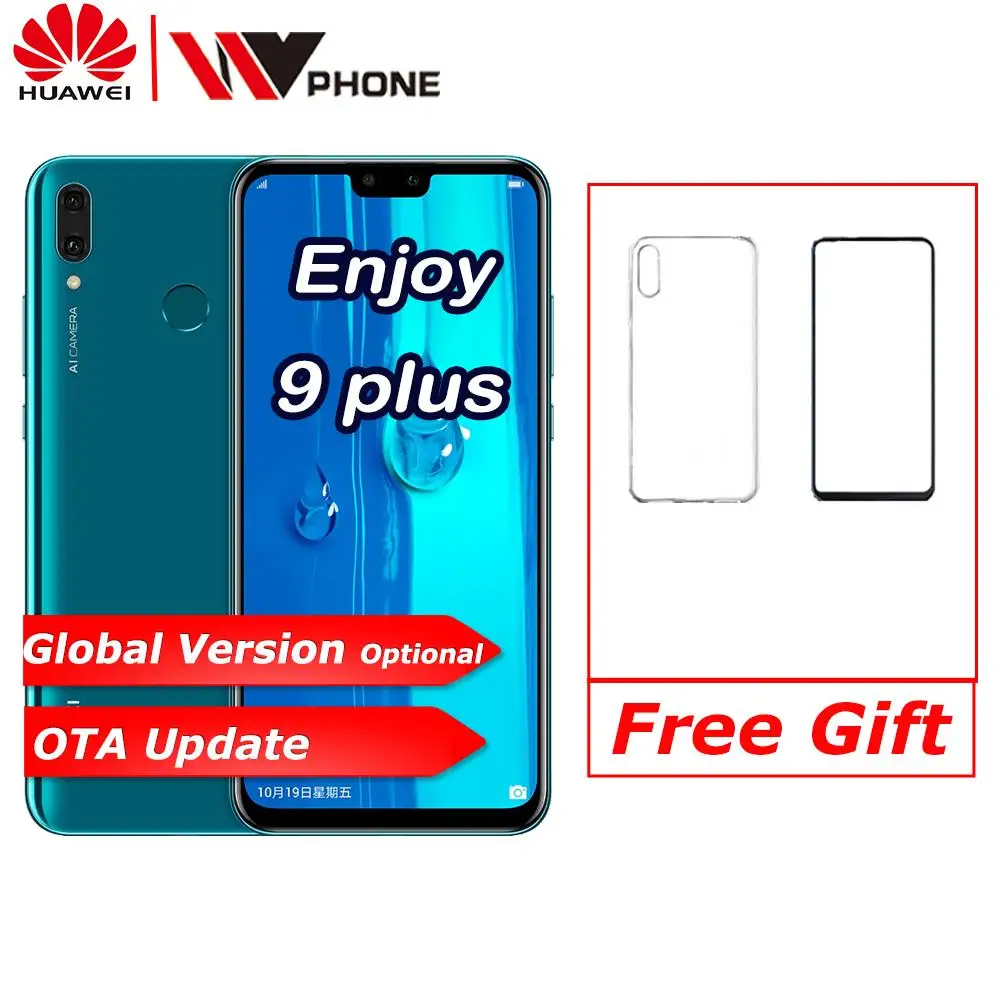 Оригинал huawe Y9 2019 Enjoy 9 plus смартфон kirin 710 Восьмиядерный двойная фронтальная и