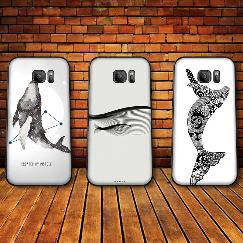 Черно-белый КИТ Мягкий силиконовый чехол для телефона samsung A3 4 5 6 Plus 7 8 910 20 30 40 50 60 70