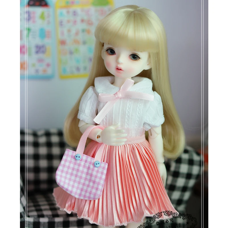 Юбка плиссированная розовая для шарнирных кукол YOSD MYOU 1/6 | Игрушки и хобби