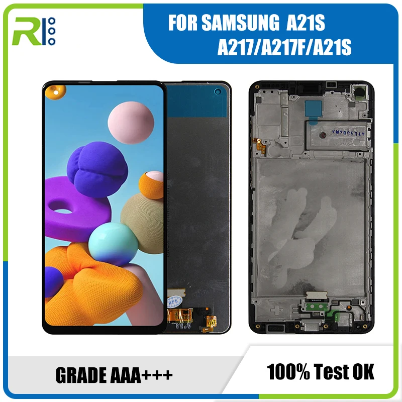 

ЖК-дисплей 6,5 "для Samsung Galaxy A21S, дисплей с сенсорным экраном и дигитайзером для Galaxy A21S, ЖК-дисплей для A217F/DS, A217H, оригинал