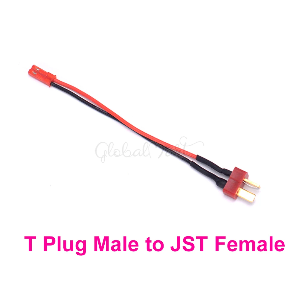 T Plug Male to JST XT30 XT60 T штекер мужской/женский для JST разъем зарядный кабель-адаптер конвертер 22AWG для RC Хобби батарея FPV RC модели - Цвет: T Plug Male to JST