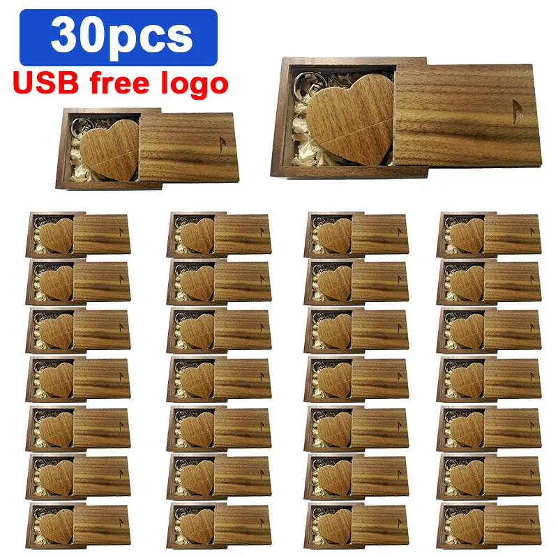 

USB-флеш-накопитель в виде сердца, 64-128 ГБ, 30 шт.