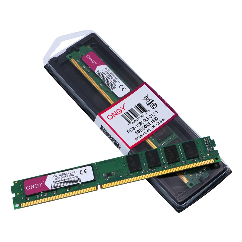 Оперативная память ONGY DDR3, 2 Гб, 1600 МГц, для настольной памяти, 240pin, 1,5 в, Новая Память DIMM для компьютера, оперативная память PC3L-1600U ddr 3 для Intel и AMD
