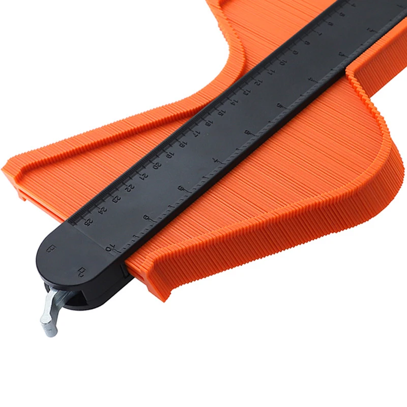 

WSFS Hot Profile Gauge 5 inch and 10 inch Widen Contour Duplications Gauge Measuring Tool for DIY Woodworking Templates (Orange)