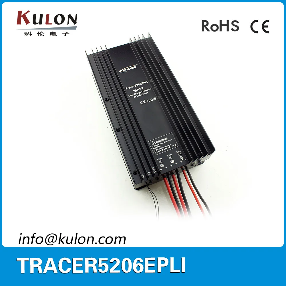 EPEVER Tracer5206EPLI 20A 12 В 24 в 260 Вт 520 литиевая батарея MPPT Солнечный контроллер заряда с