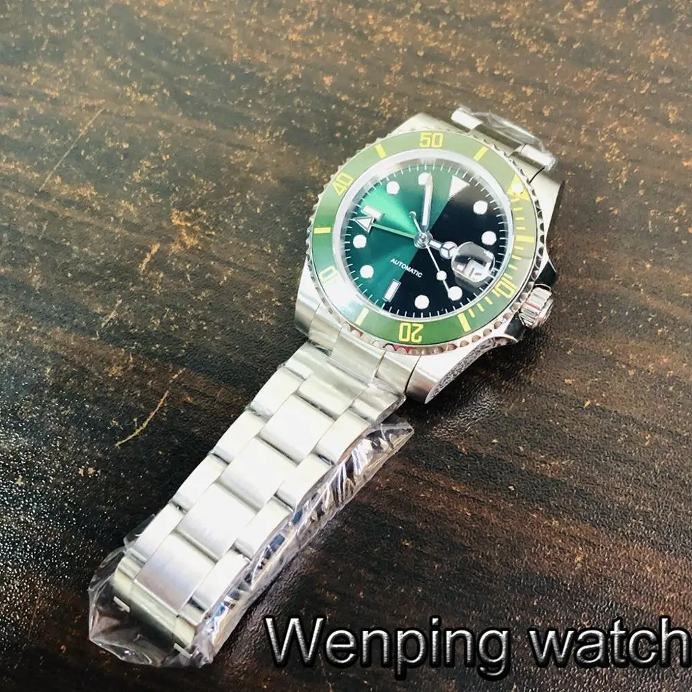 Часы мужские автоматические из сапфирового стекла 40 мм | Наручные часы