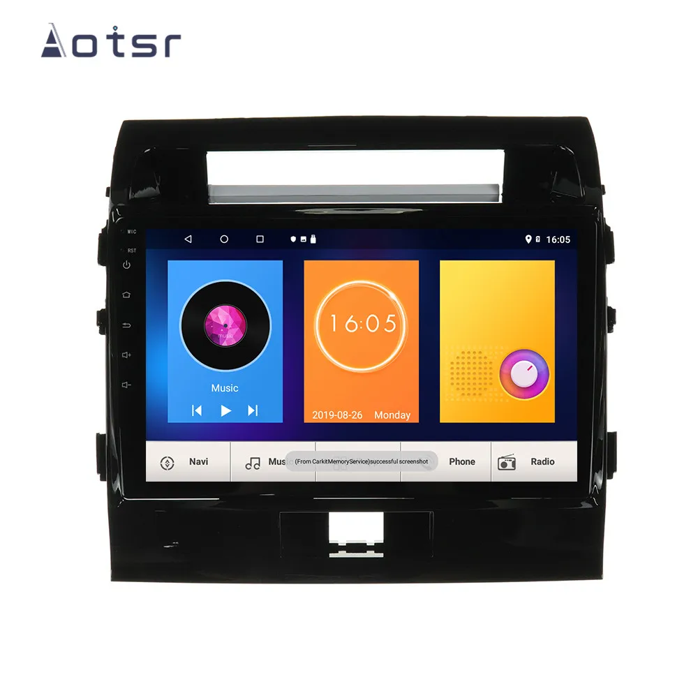 Автомобильный DVD плеер AOTSR Lte для Toyota Land Cruiser 200 LC200 2007 2012 с GPS навигацией Android 9 0