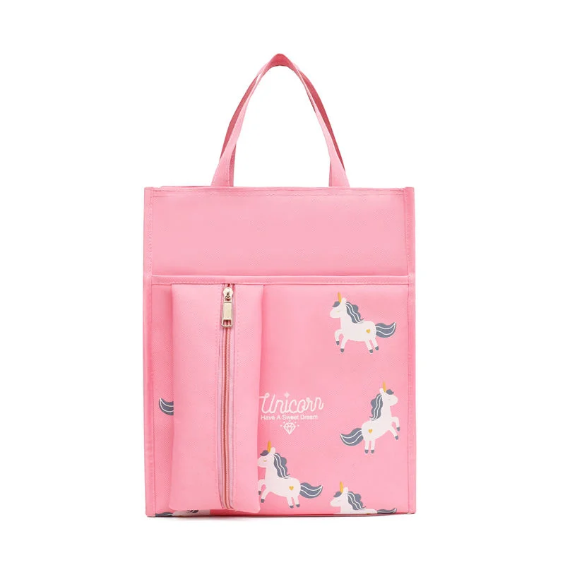 

File Bag Student Business Handbag A4 Book Package Waterproof Canvas Briefcase Portable cases Daily-used Tote Bags