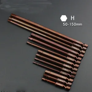 Набор прецизионных шестигранных отверток, 1 шт., набор отверток из материала S2 с фриктором длиной 5075100150 мм для электродрели