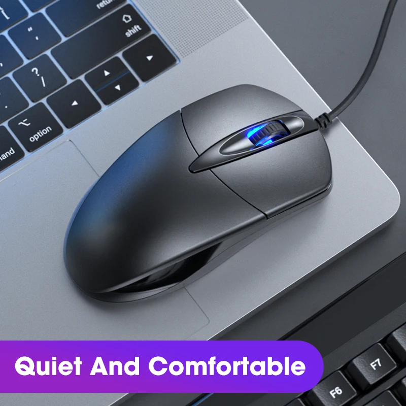 Wired Mouse Gamer Computer Office Gaming Silent USB Mouses 1200 DPI Mice Ergonomic For Macbook Laptop PC Non Slip | Компьютеры и офис