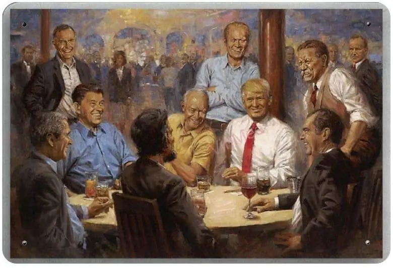 Keep America Great опять металлическая фотография стены декор искусство потертый шик