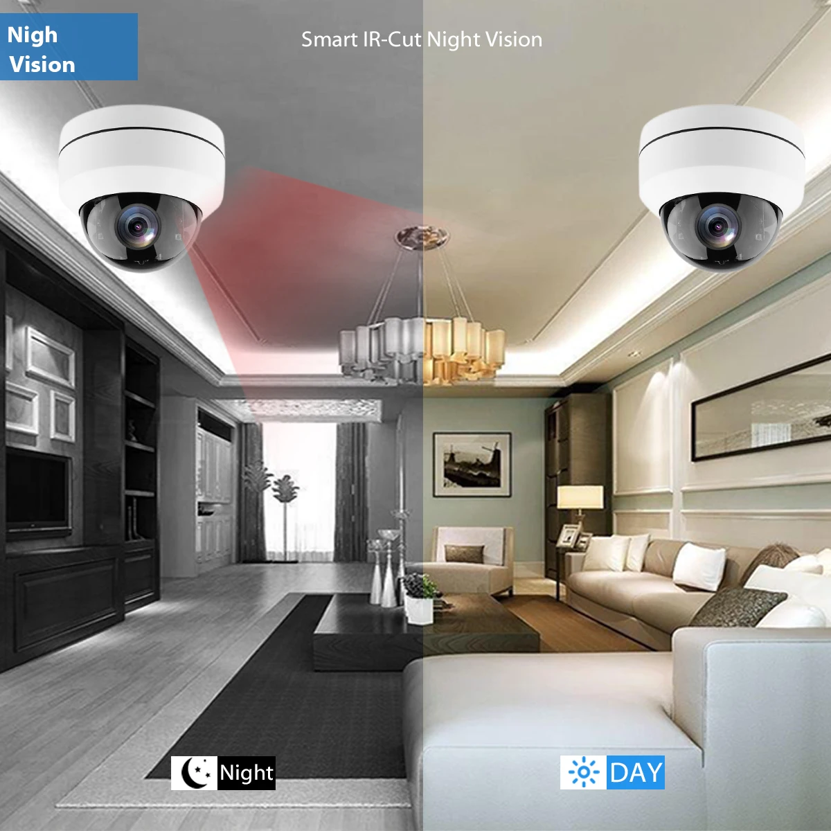 Сетевая IP камера LOXCAM H.265 5 Мп PTZ 48 в POE антивандальная 4 кратная Автоматическая