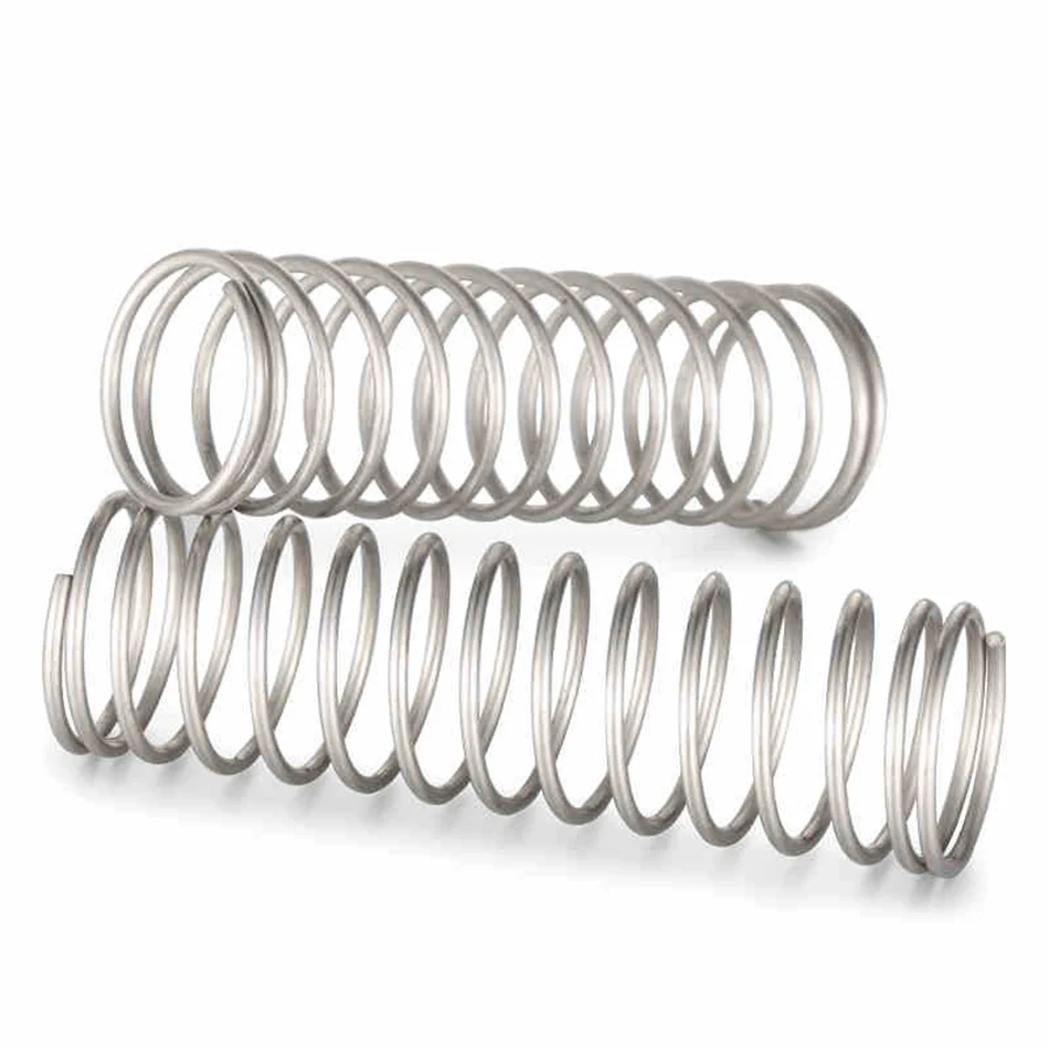 

10pcs 304 Stainless Steel Pressure Spring Compression Springs Wire Dia.1.2mm Out Dia.15/16/18/20mm Lenth 15/20/25/30/35/40/50mm