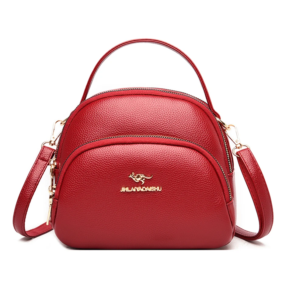 

3 Layers Women Small Crossbody Bag for Women High Quality Durable Soft Leather Handbagds Designer Luxury Purses and Handbags Sac