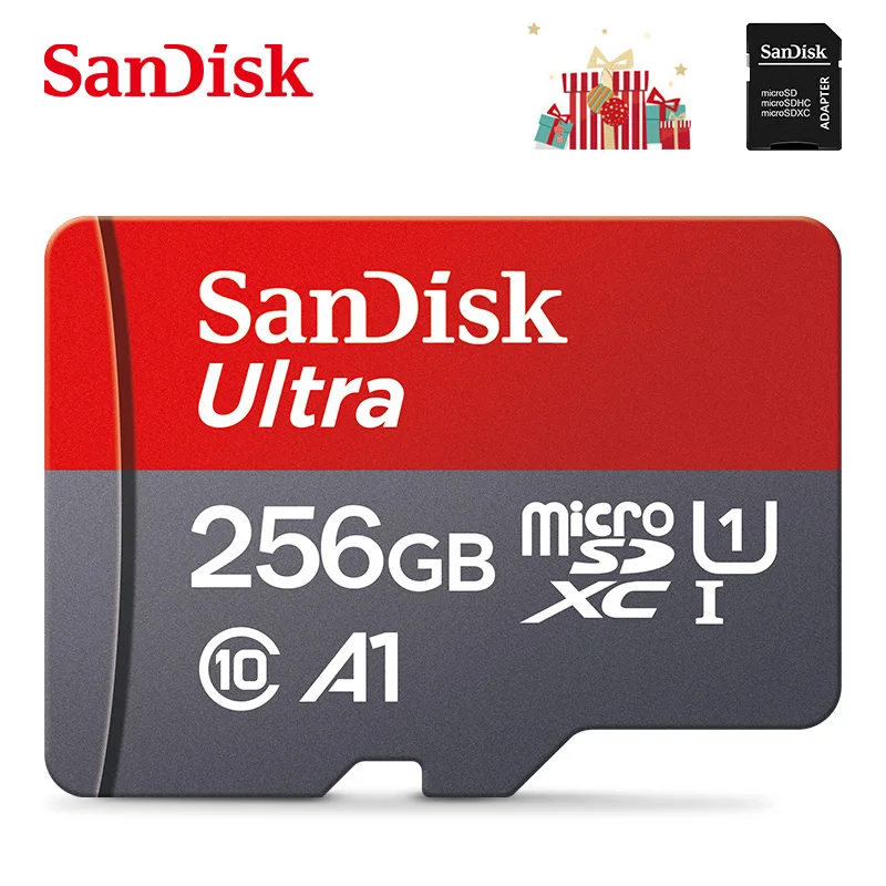 

Sandisk Memory Card 256GB 128GB 64GB 32GB 16GBFlash Micro TF SD Card 256GB Flash Card Per Second 10 M For Smartphone Adapter