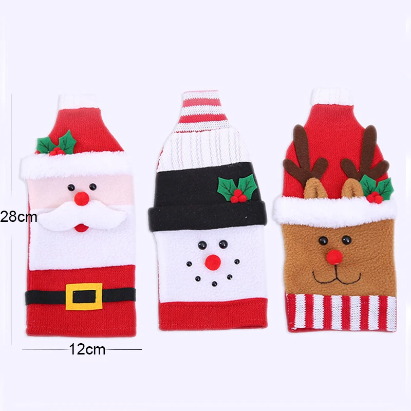 Рождественское украшение для дома Санта-Клаус Winebottle Slipcover веселая