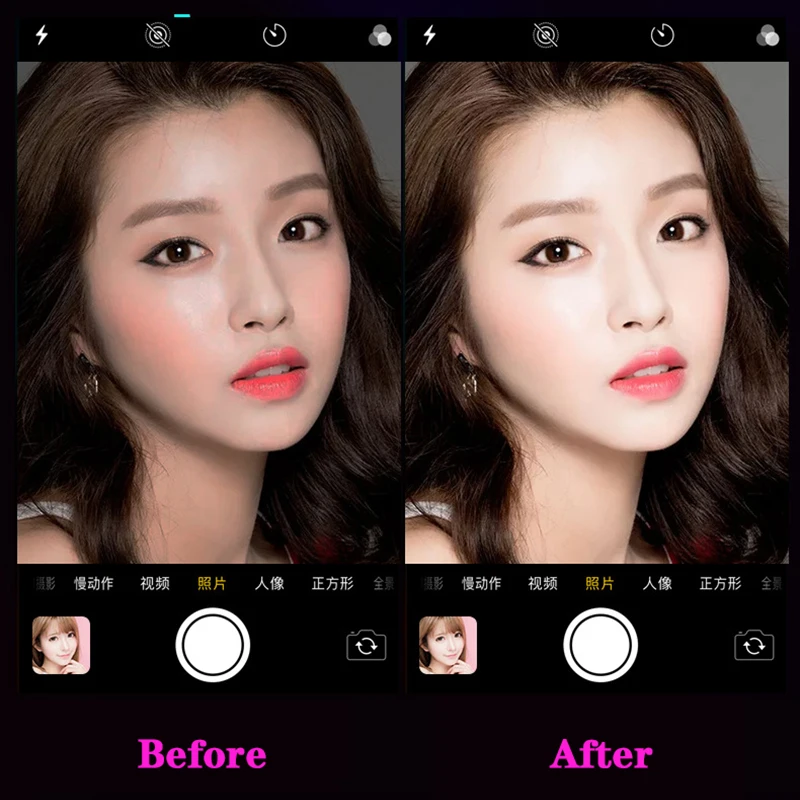 Зеркало для макияжа мобильный телефон Selfie портативная кольцевая лампа с