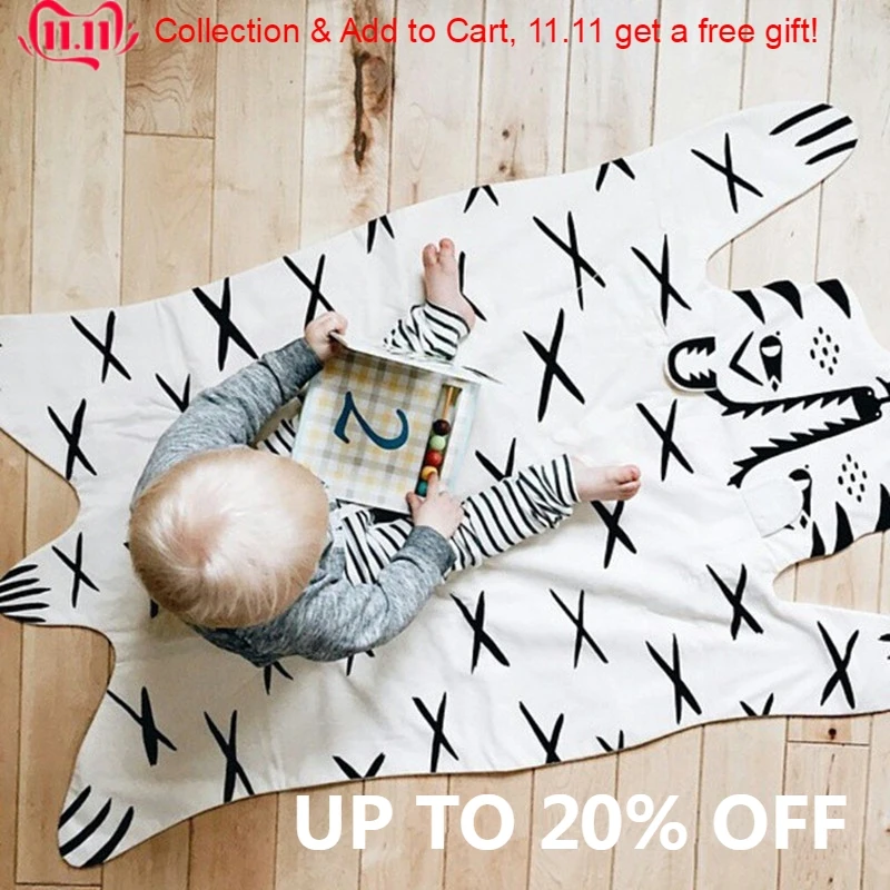 INS детское одеяло с медведем на диван и стул милый ковер животными Картер детская