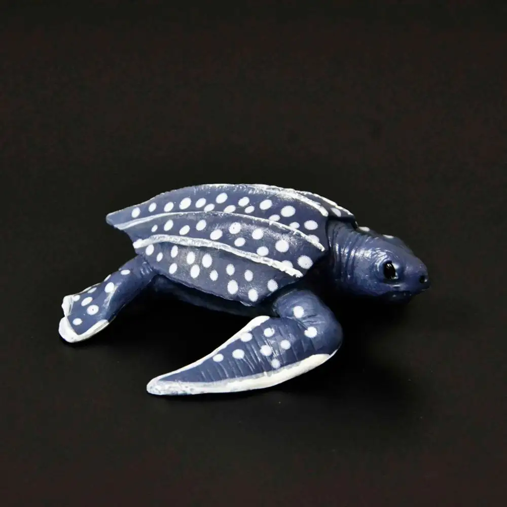 Оригинальные наборы животных океанов sealife, синий кит, Акула, челюсти, тигр, Кит-убийца, leatback, Детская обучающая игрушка, детский подарок - Цвет: Small leatherback