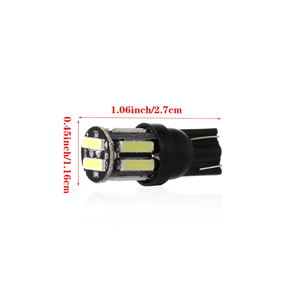 4 шт. светодиодсветодиодный лампы T10 10 SMD W5W 194 168|Сигнальная лампа| |