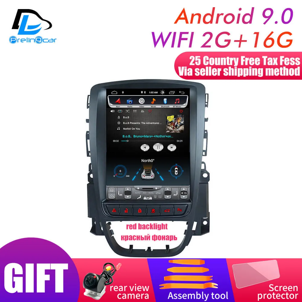 WIFI 2G16G An9.0 Android 9,0 2G ram 4G global Lte Автомобильный gps Мультимедиа Стерео радиоплеер для opel Astra J вертикальный плеер навигационная система - Цвет: WIFI 2G16G An9.0