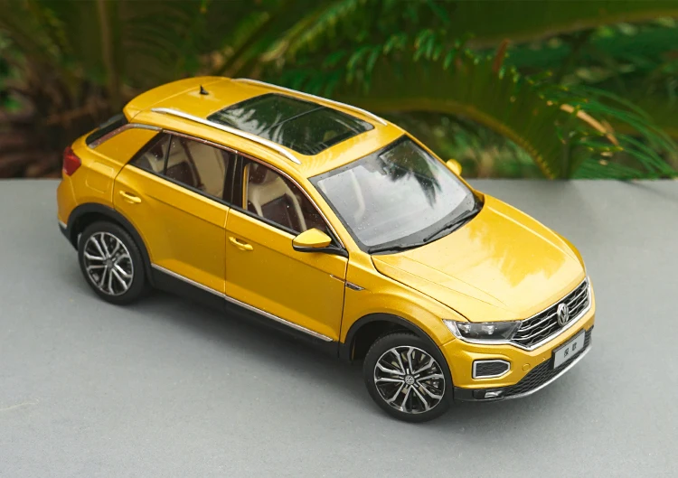 1:18 дилерская версия Volkswagen VW T ROC TROC 280STI 2018 металлическая литая модель автомобиля с