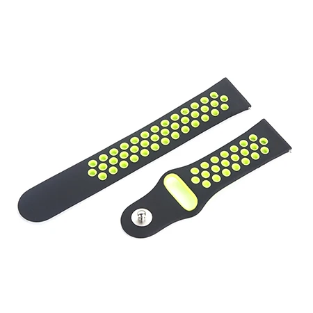 black yellow Силиконовый ремешок для браслета Huami Amazfit Pace/Stratos 2 2 S/для samsung gear S3 ремень для Xiaomi Amazfit Bip Молодежный ремешок - Цвет: black yellow