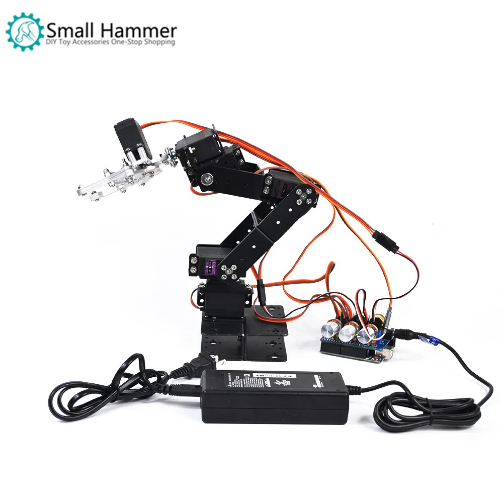 Комплект рычага потенциометра для arduino сервопривод mg996 6DOF robot arm|Игровые фигурки и