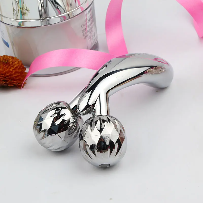 

V Face 3D Roller Massager 360 Rotate Silver Thin Face Body Shaping Anti-wrinkle Face Eye massage Massage tool