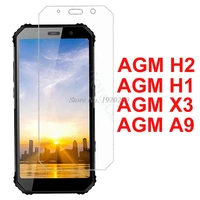 for agm a10 a9 h1 h2 h3 x5 smartphone glass 9h high quality protective film explosion proof screen protector agm tempered glass