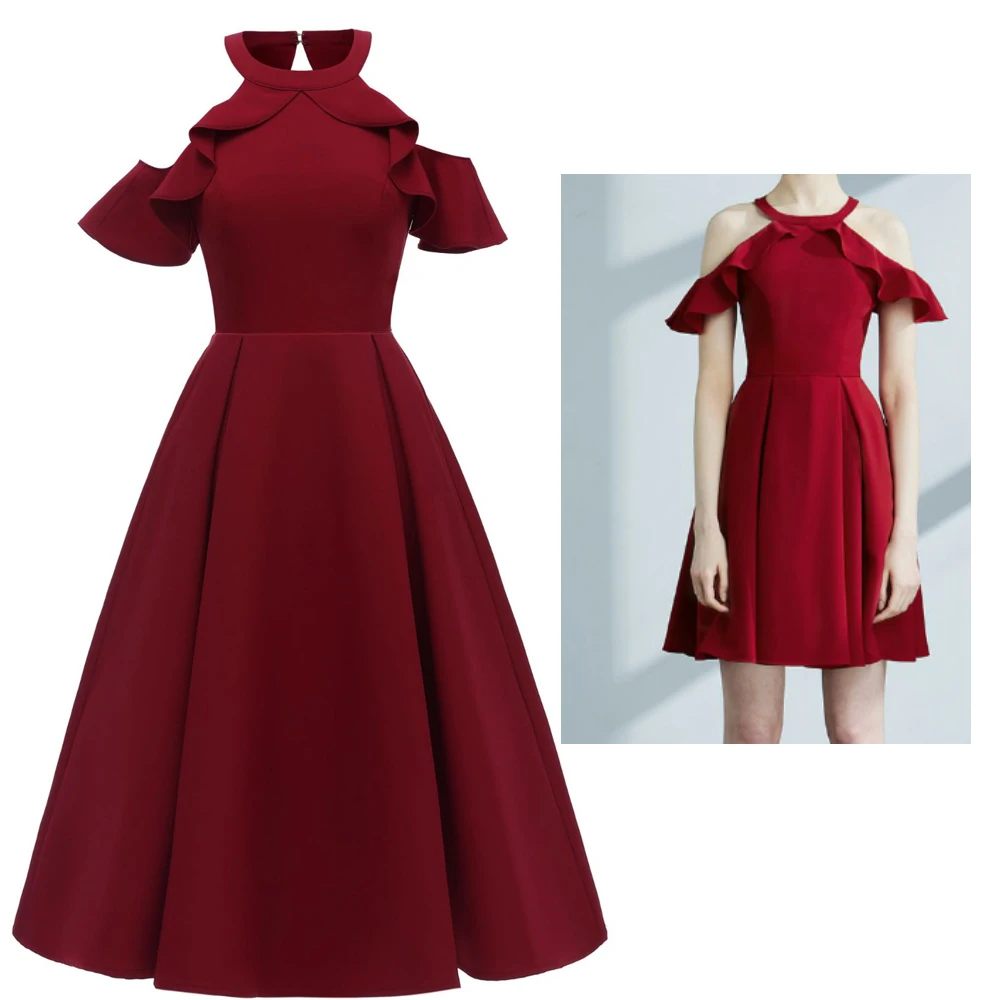 Летнее вечернее платье женская одежда элегантное с открытыми плечами женское