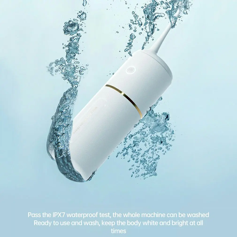 

Household Electric Rechargeable Portable Oral Irrigator Tooth Cleaning Device Water Floss 280ml Waterproof Water Tank