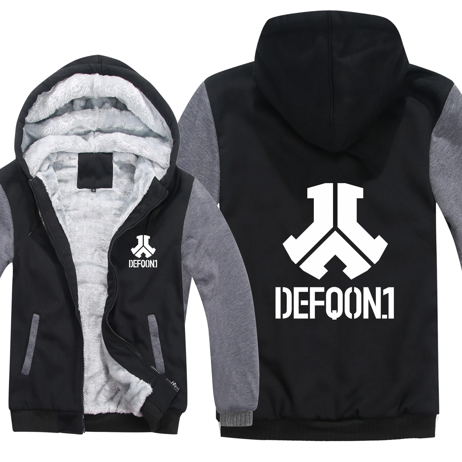 

2021 Defqon 1 Hoodies Mens Zipper Coat Fleece Thicken Man Defqon 1 Sweatshirt Pullover
