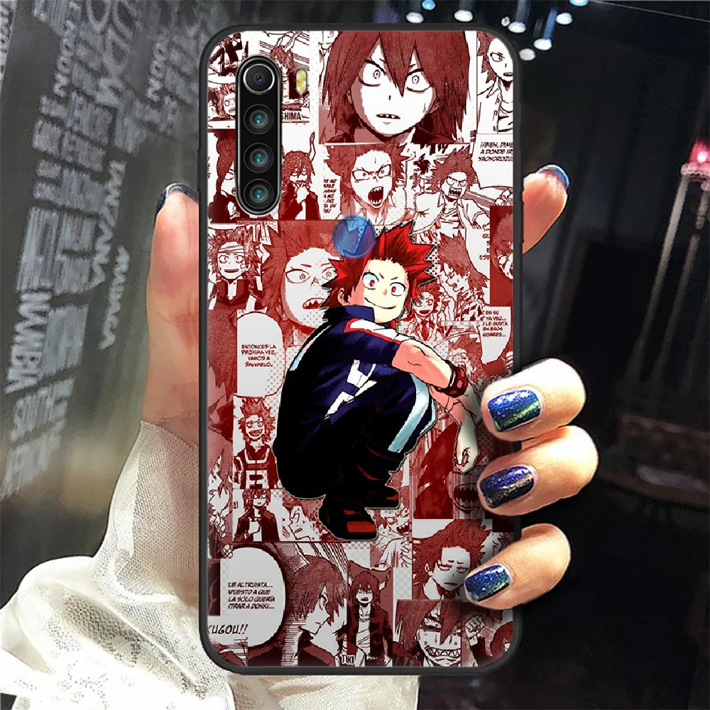 

Kirishima Eijiro My Hero Academia Phone Case Cover Hull For XIAOMI Redmi 7a 8a S2 K20 NOTE 5 5a 6 7 8 8t 9 9s pro max black Etui