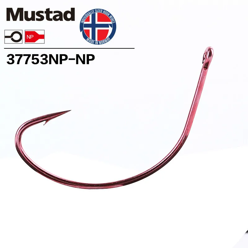 Mustad Norway Origin-anzuelos de pesca, cebos de plantilla KAHLE, gancho de pesca de aparejo, 6-7/0 #,37753NP-NP