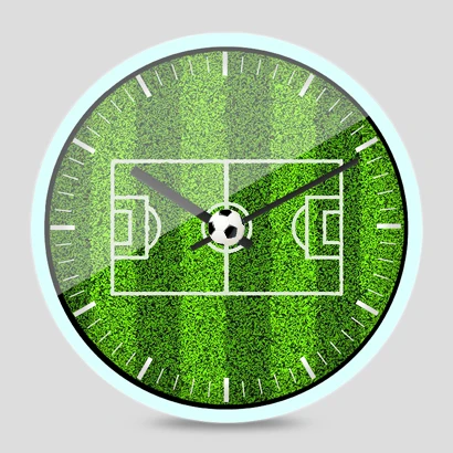 Креативные настенные часы для футбольного поля гостиной креативные Современные