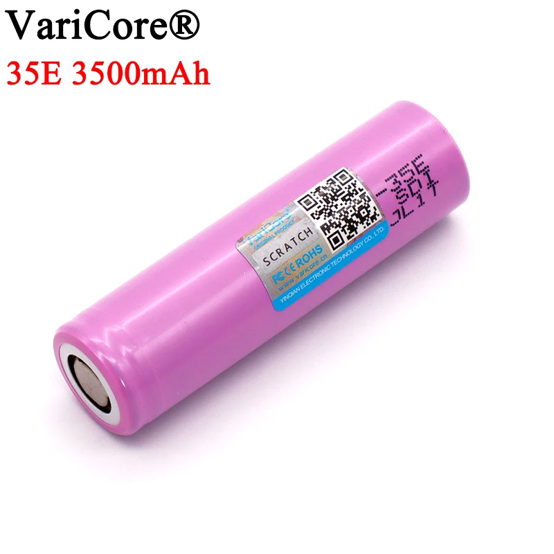 Оригинальный аккумулятор VariCore power 18650 35E 3500 мАч 3 7 В 25 А 1 10 шт.|lithium battery|power 18650battery |