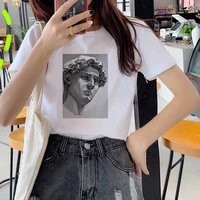 graphic tees tops stone sculpture tshirts women funny t shirt o neck t shirt white tops casual short camisetas mujer_t shirt