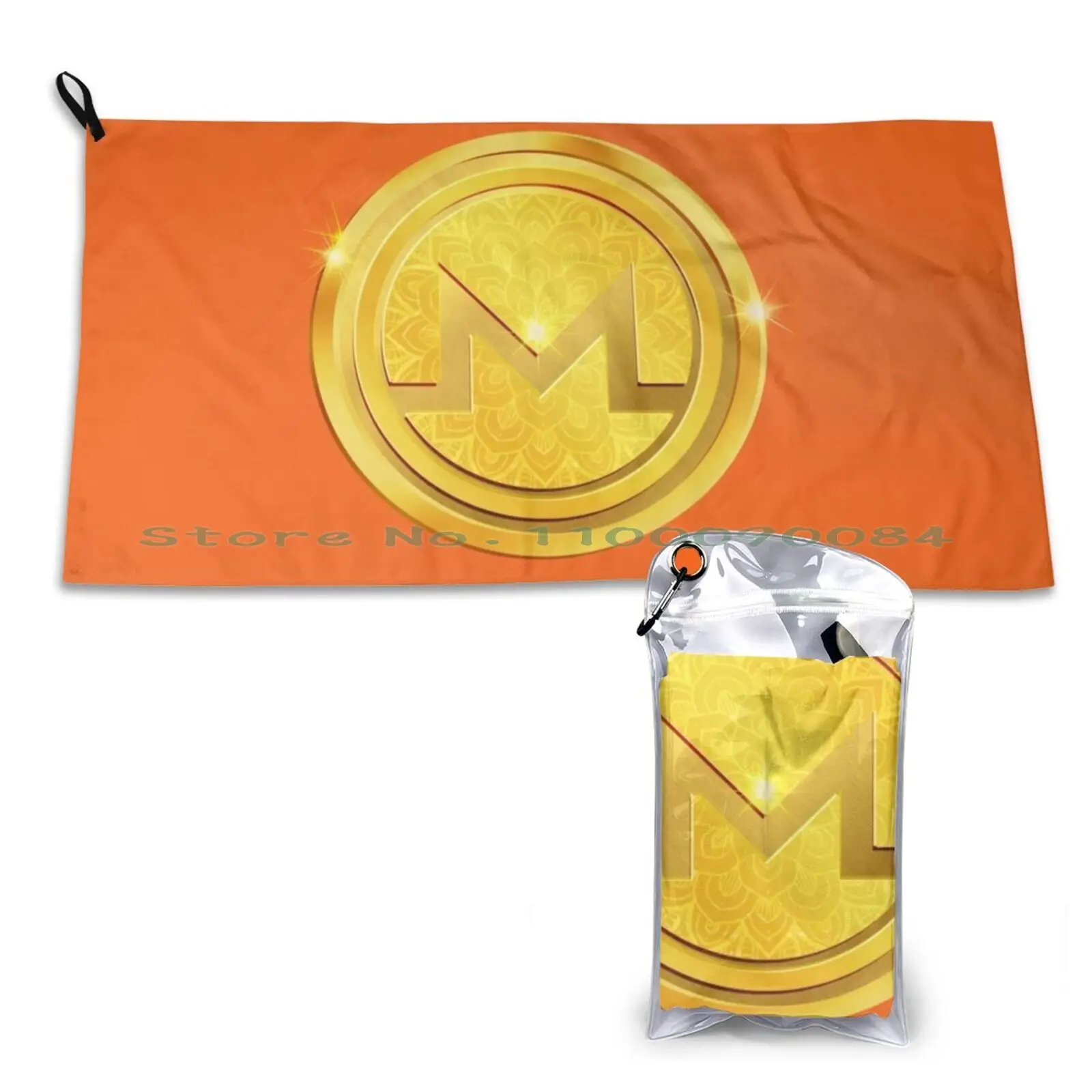 Портативное быстросохнущее полотенце для спортзала криптовалюмен