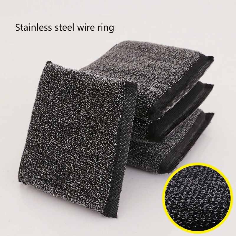 

Household Chicken dish washing sponge Cleaning Dishes Rag Clean Wire Scouring Pad Sponge Decontamination Derusting Washing Bowl