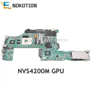 nokotion for lenovo thinkpad t520 t520i laptop motherboard 04w3254 04w2021 qm67 ddr3 w nvs 4200m graphics free global shipping