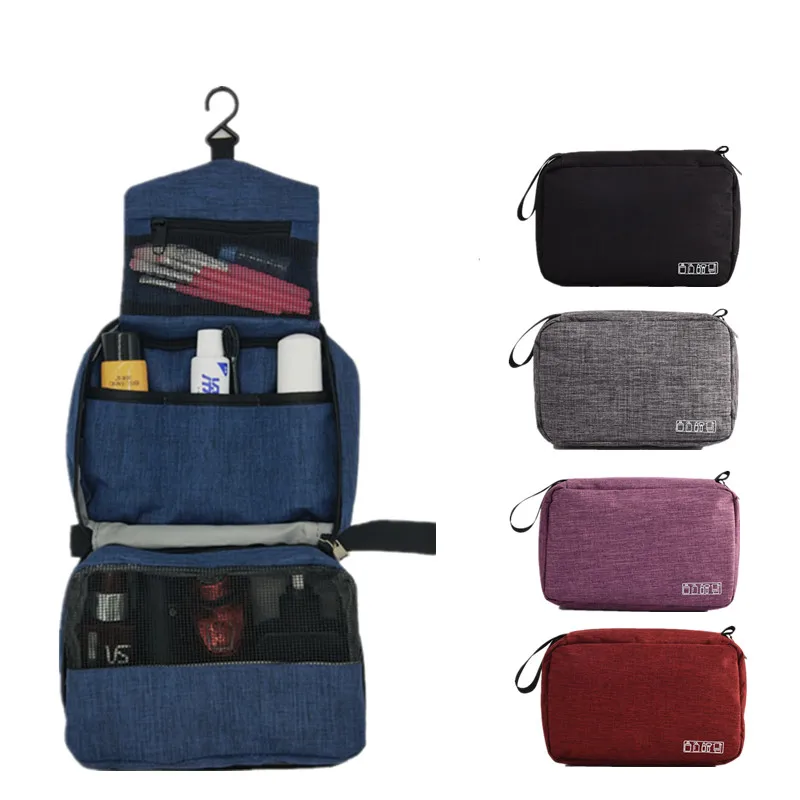 Men Travel Toiletry Bag Women Hanging Cosmetic Makeup Case Beautician Foldable Make up Storage Pouch Foldable Wash Organizer Bag