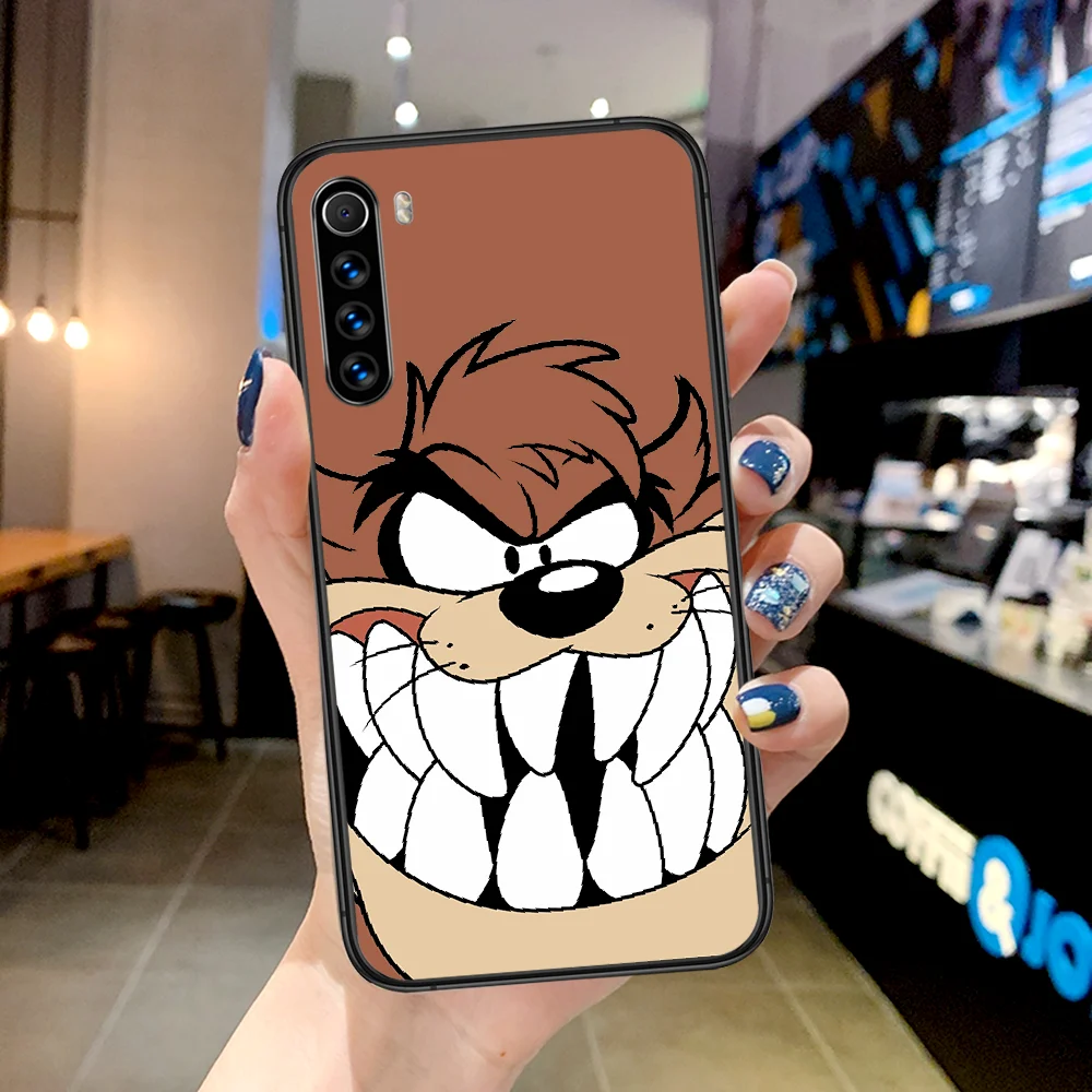 

Funny Tasmanian Devil Taz Phone Case For Xiaomi Redmi Note 7 8 8T 9 9S 4X 7 7A 9A K30 Pro Ultra black Cover Soft Prime Pretty