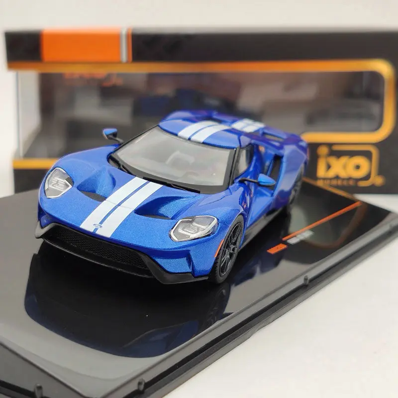 IXO 1/43 для FORD GT 2017 синие Мокасины литые модели ограниченного выпуска |
