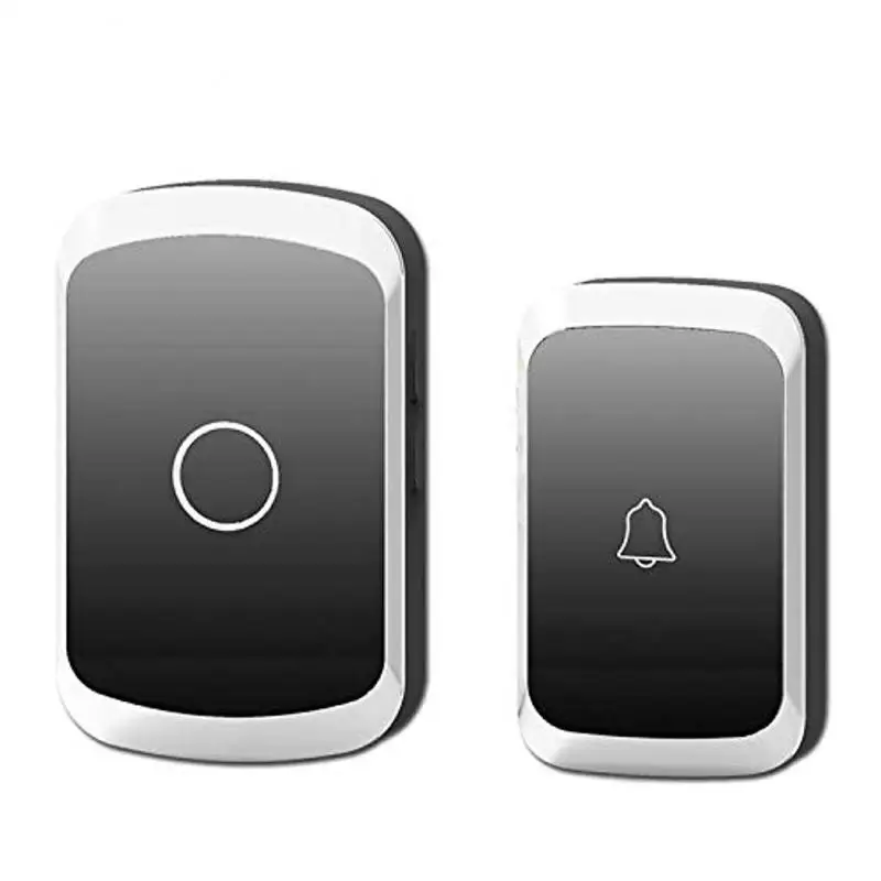 

Home Security Welcome Wireless Doorbell Smart Home Door Bell Alarm LED Light 36 Songs With Waterproof Touch Button Smart Alarm