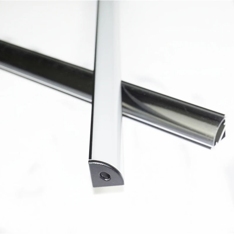 Угловая Светодиодная лента черный профиль самоклеящаяся Крышка для гардероба